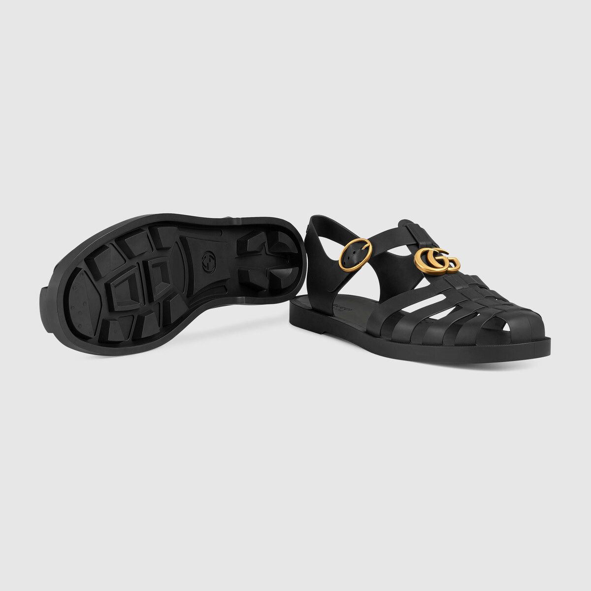 Rubber buckle strap sandal - image 1