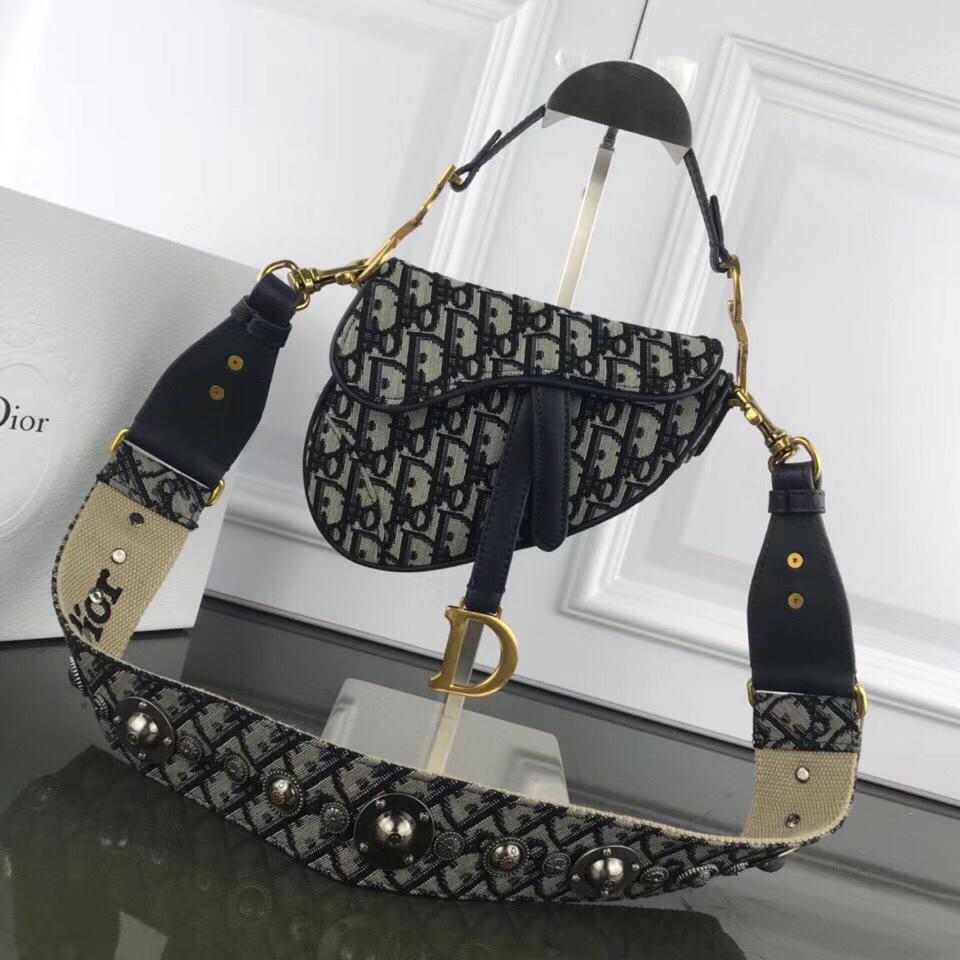 Dior Mini Oblique Saddle Bag Shoulder Strap