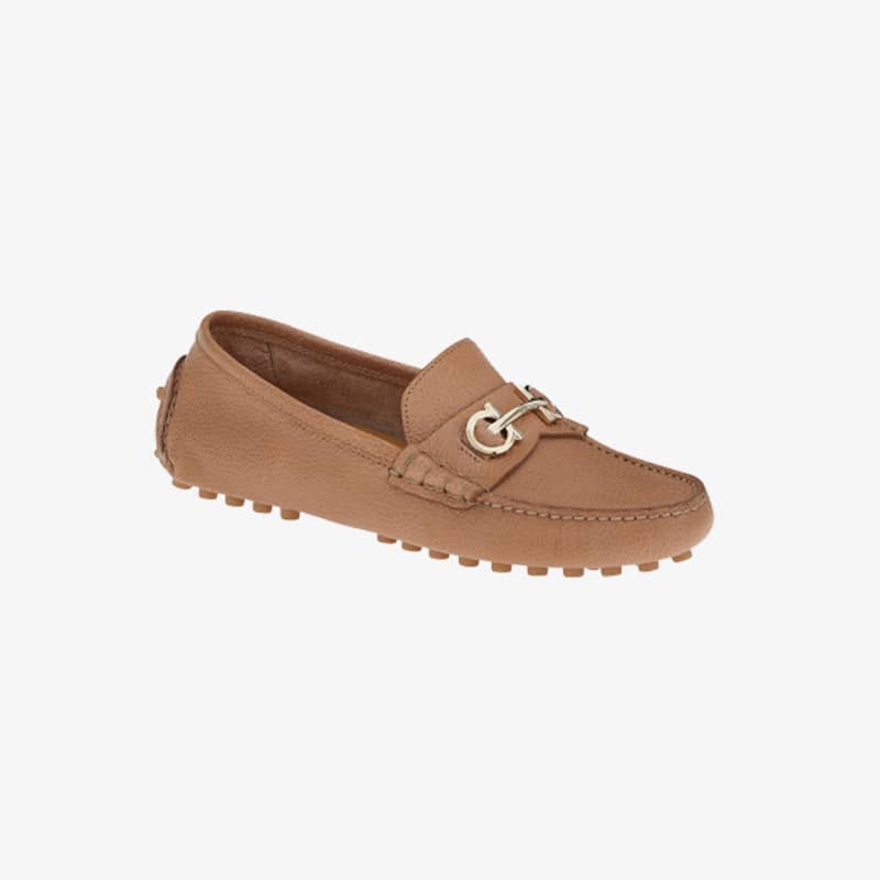 Ferragamo Odilia Calfskin Bit Driver Loafers