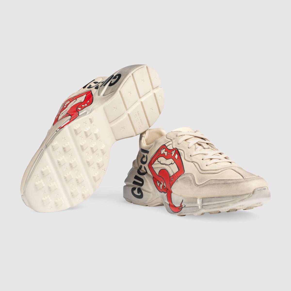 Men’s Rhyton sneaker with mouth print