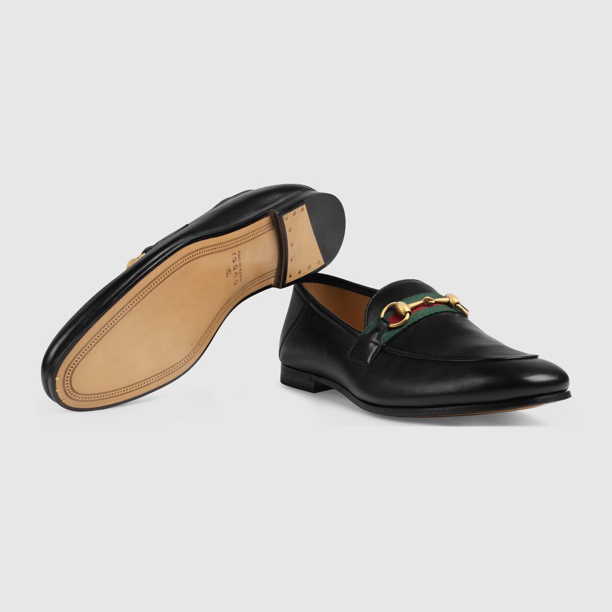 Men’s leather Horsebit loafer with Web - image 1