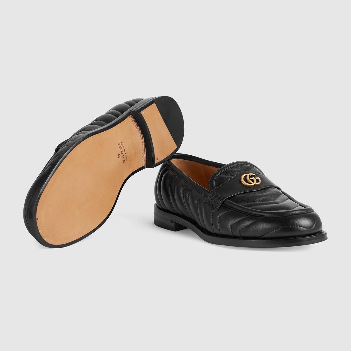 Men’s matelasse loafer with DoubleG - image 1