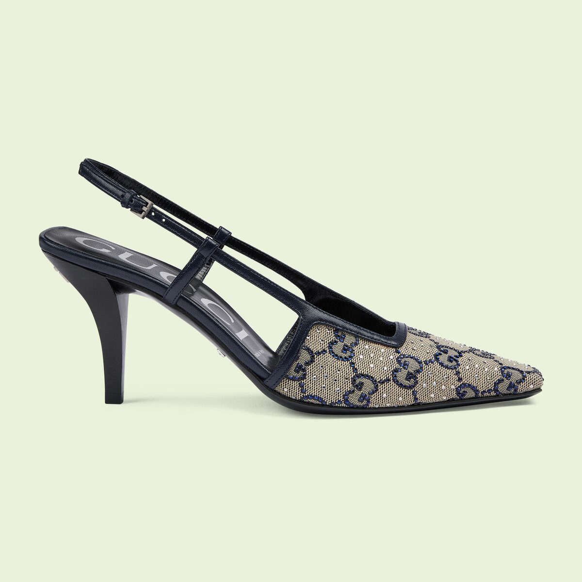 Women’s GG slingback mid-heel pump