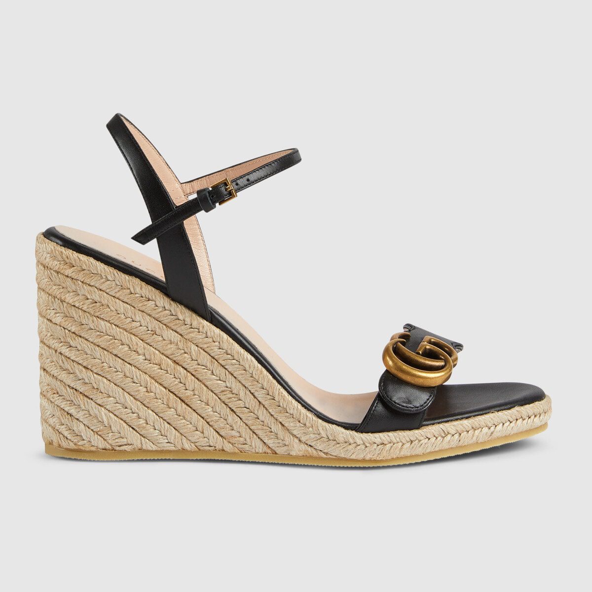Women’s leather platform espadrille - image 1
