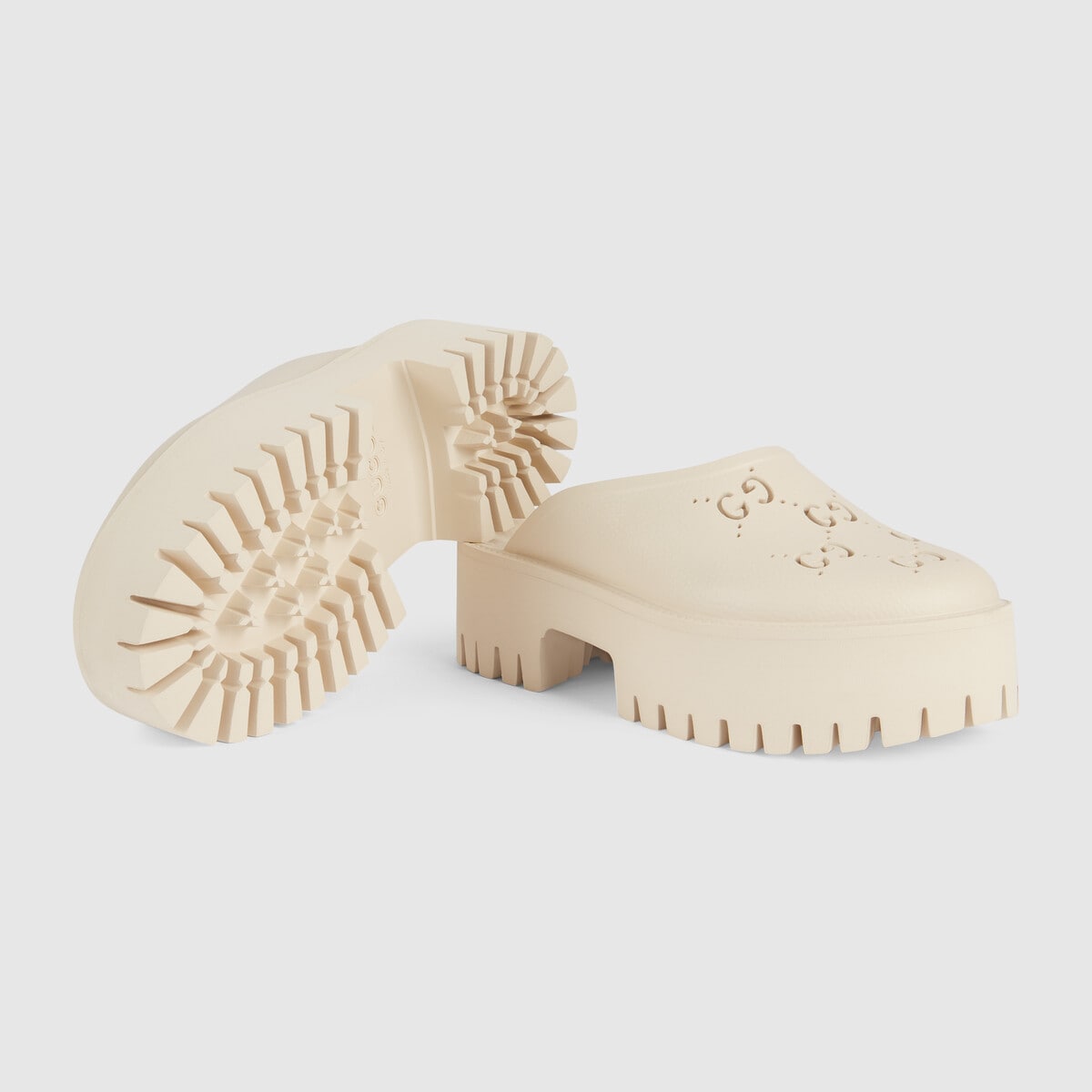 Women’s platform perforated G sandal