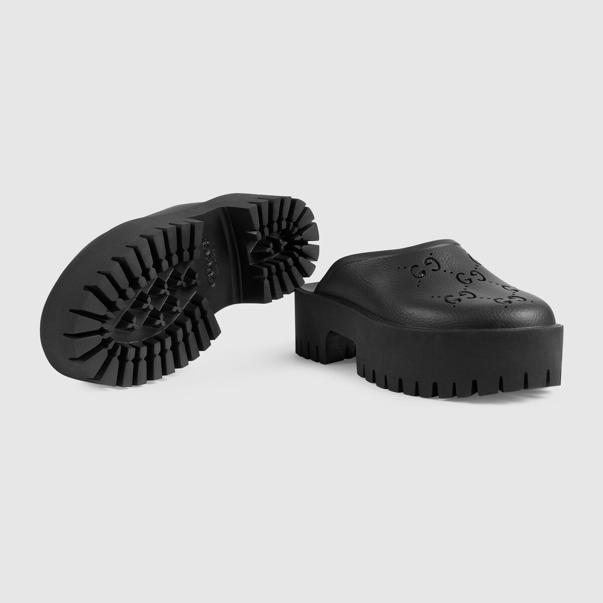 Women’s platform perforated G sandal