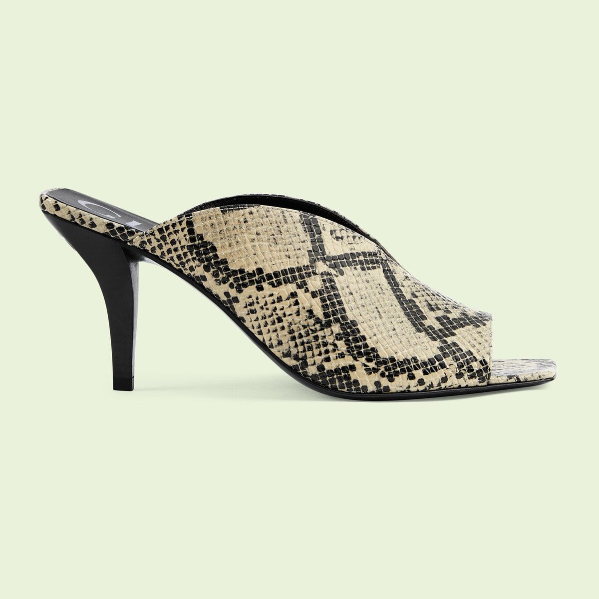 Women’s python open-toe pump - image 1