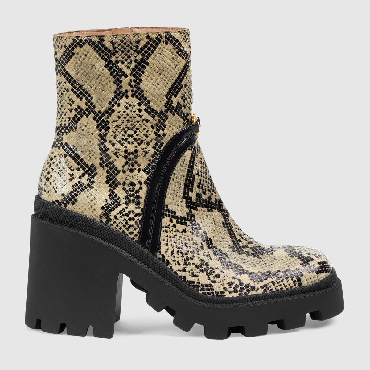 Women’s python print ankle boot - image 1